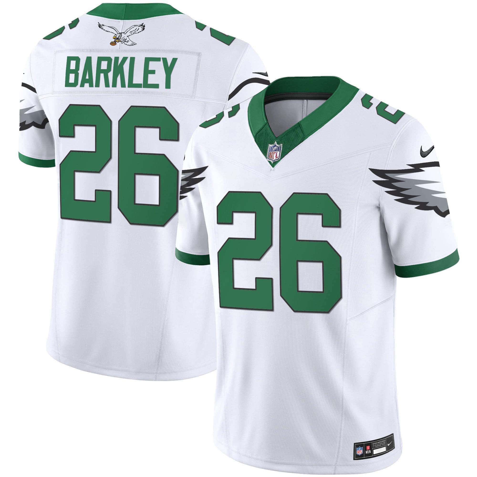Men Philadelphia Eagles #26 Barkley White 2024 Nike Vapor Limited NFL Jersey